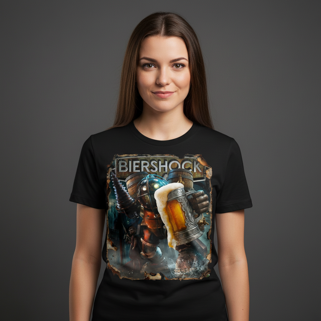 Biershock Bioshock Big Bier Daddy - Damen T-Shirt