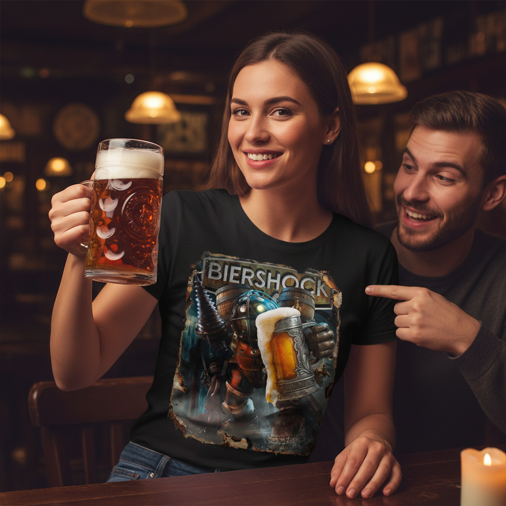 Biershock Bioshock Big Bier Daddy - Damen T-Shirt
