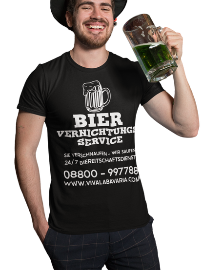 Bier vernichtungs Service Biereitschaftsdienst - Herren Premium Bio T-Shirt