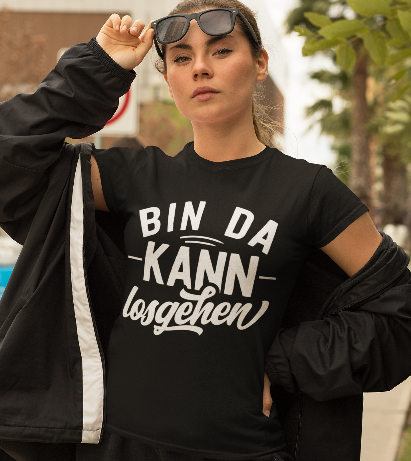 Bin da kann losgehen - Damen Premium Bio T-Shirt