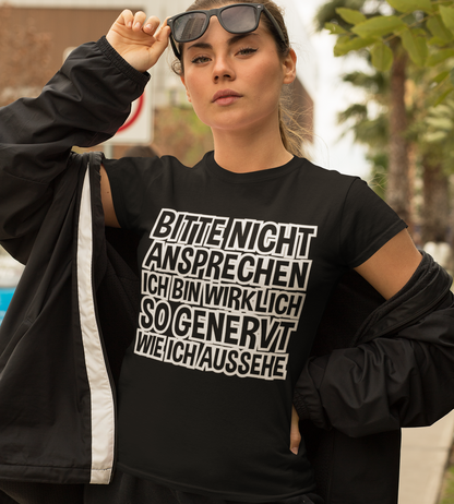 Bitte nicht ansprechen ich bin genervt - Damen Premium Bio T-Shirt