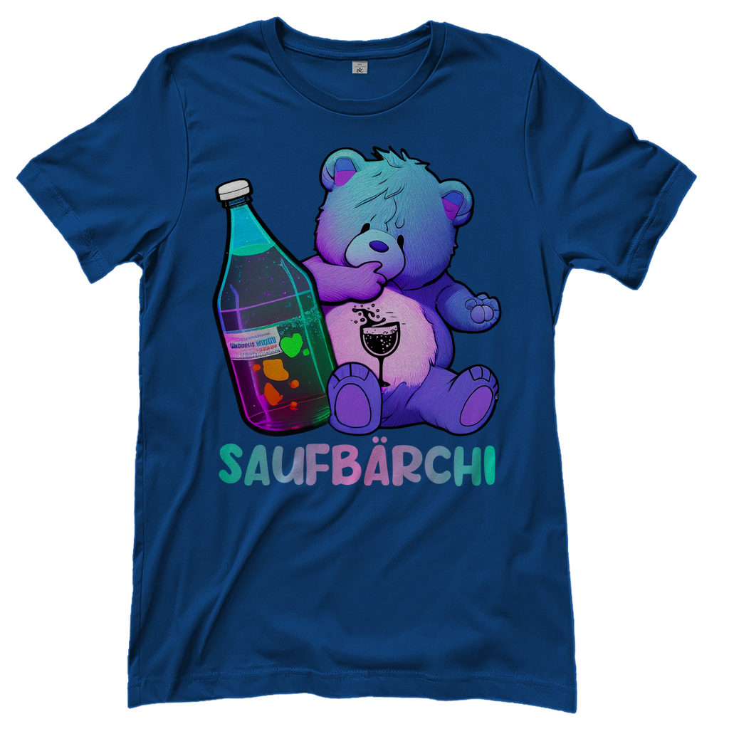 Saufbärchi - Glücksbärchi - Damenshirt Royal Blue