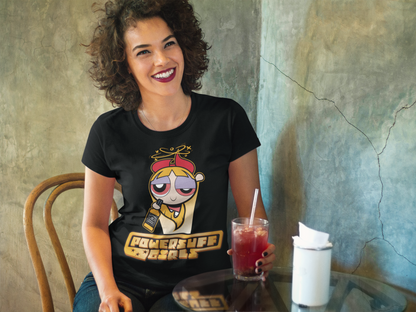 Blossom Powersuff Powerpuff Girls - Damen Premium Bio T-Shirt Schwarz