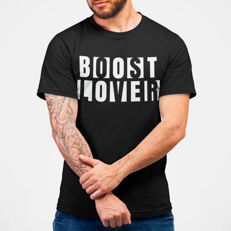 Boost Lover Shirt Männer – Tuning Spruch für Turbo Fans PS Liebhaber Auto Szene