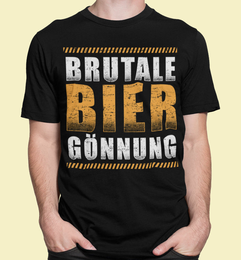 Brutale Bier Gönnung Shirt – Männer Funshirt für Festival und Saufgelage