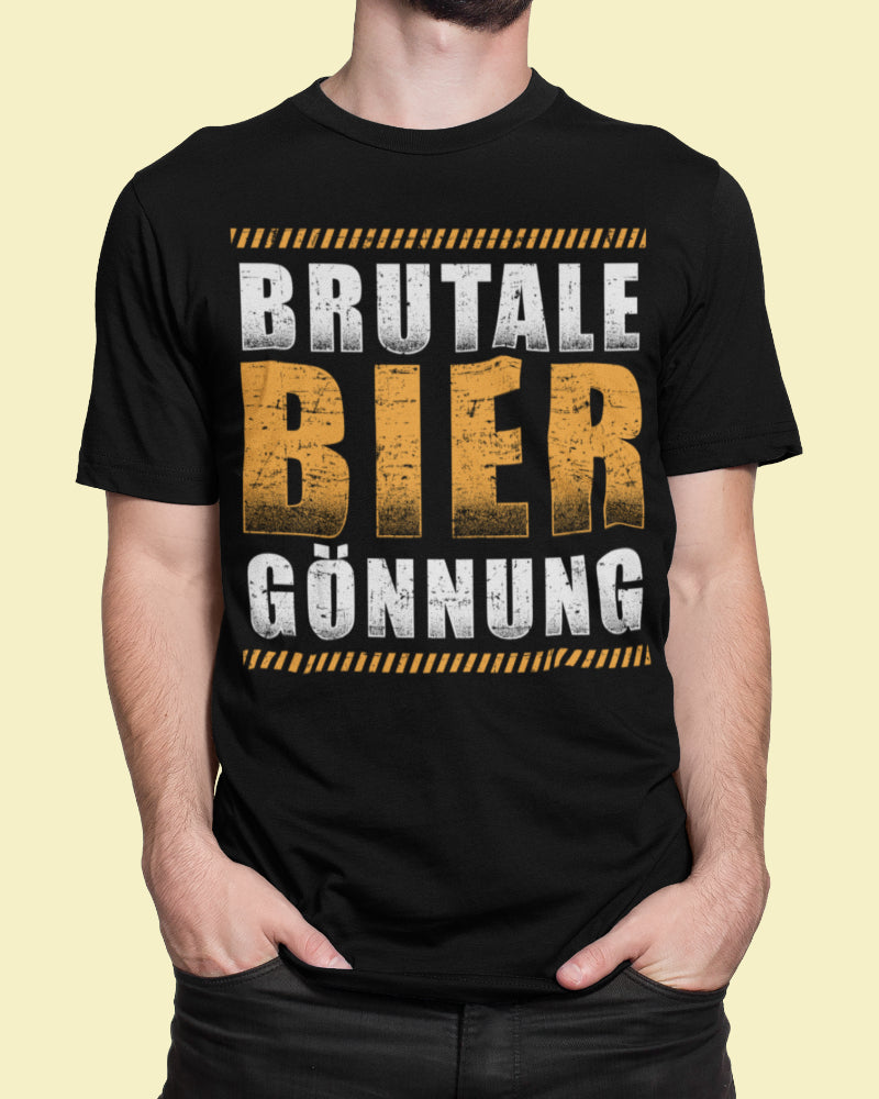 Brutale Bier Gönnung Shirt – Männer Funshirt für Festival und Saufgelage