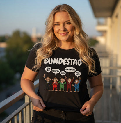 Bundestag voller Affen - Damen Premium Bio T-Shirt