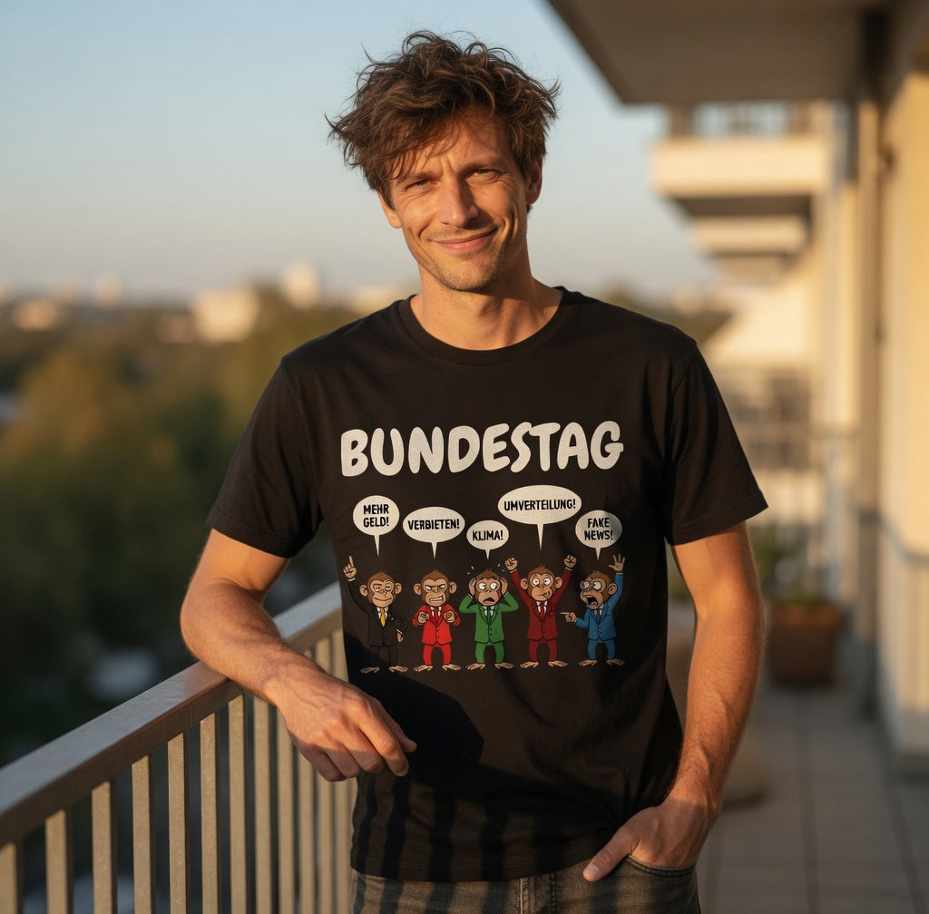Bundestag voller Affen - Herren T-Shirt