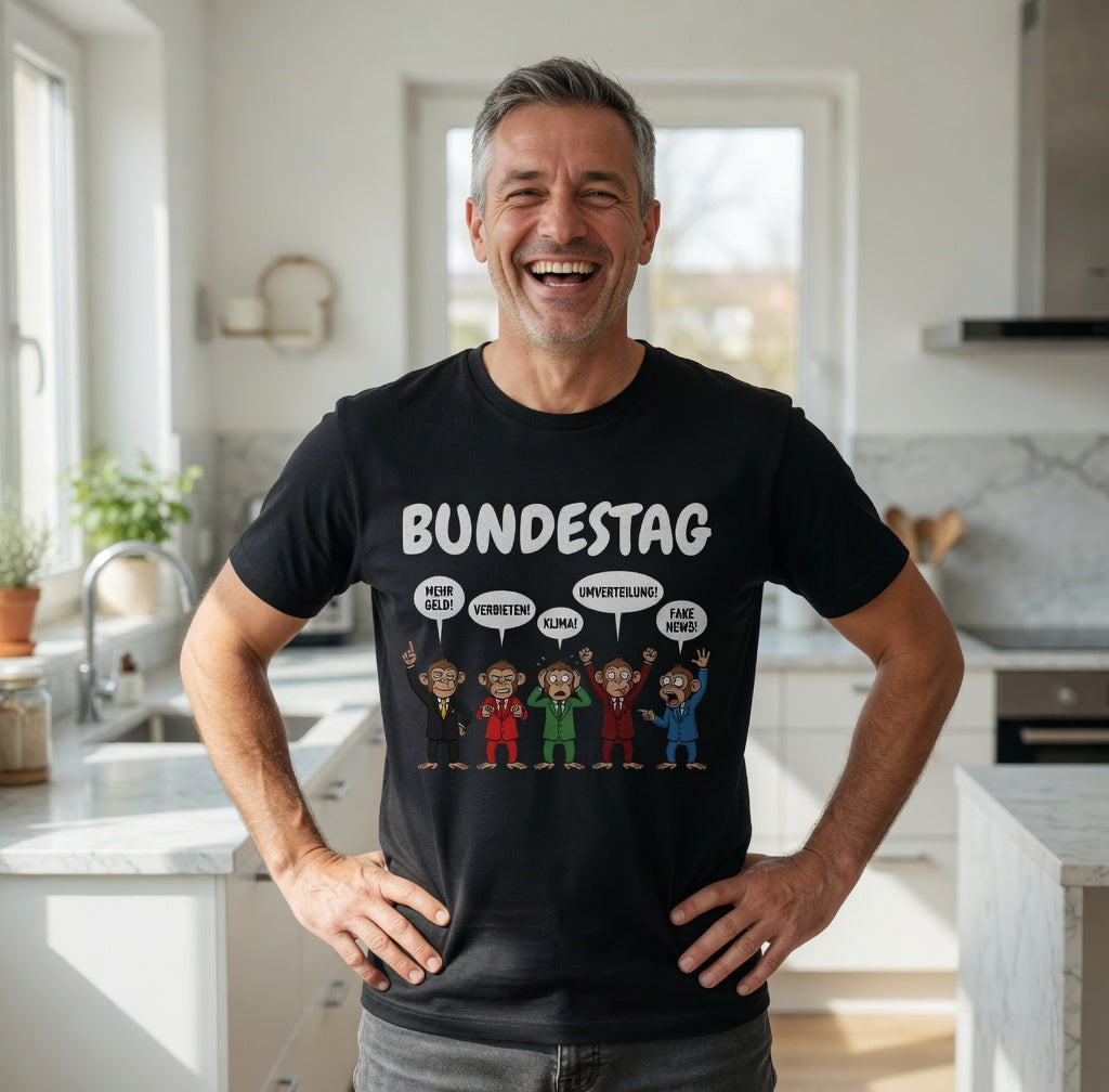 Bundestag voller Affen - Herren T-Shirt