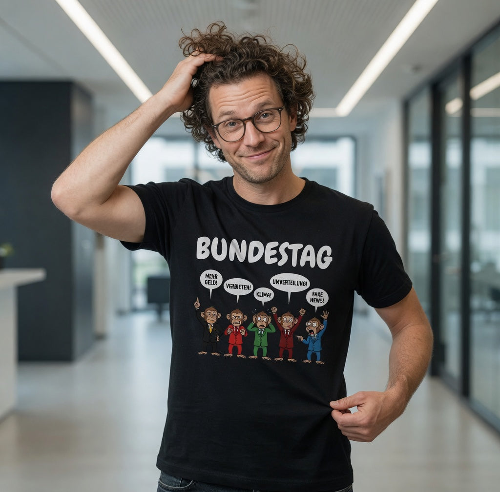 Bundestag voller Affen - Herren T-Shirt