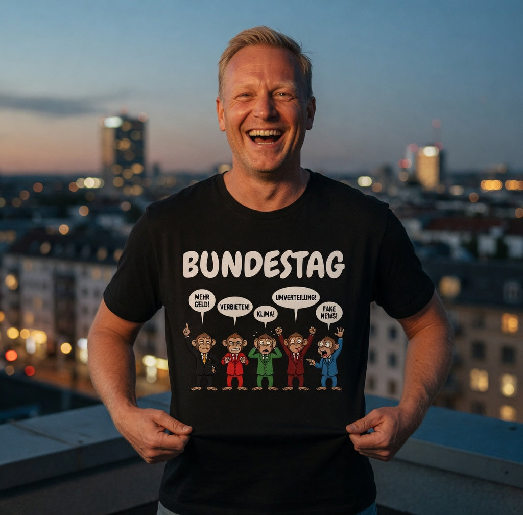 Bundestag voller Affen - Herren T-Shirt