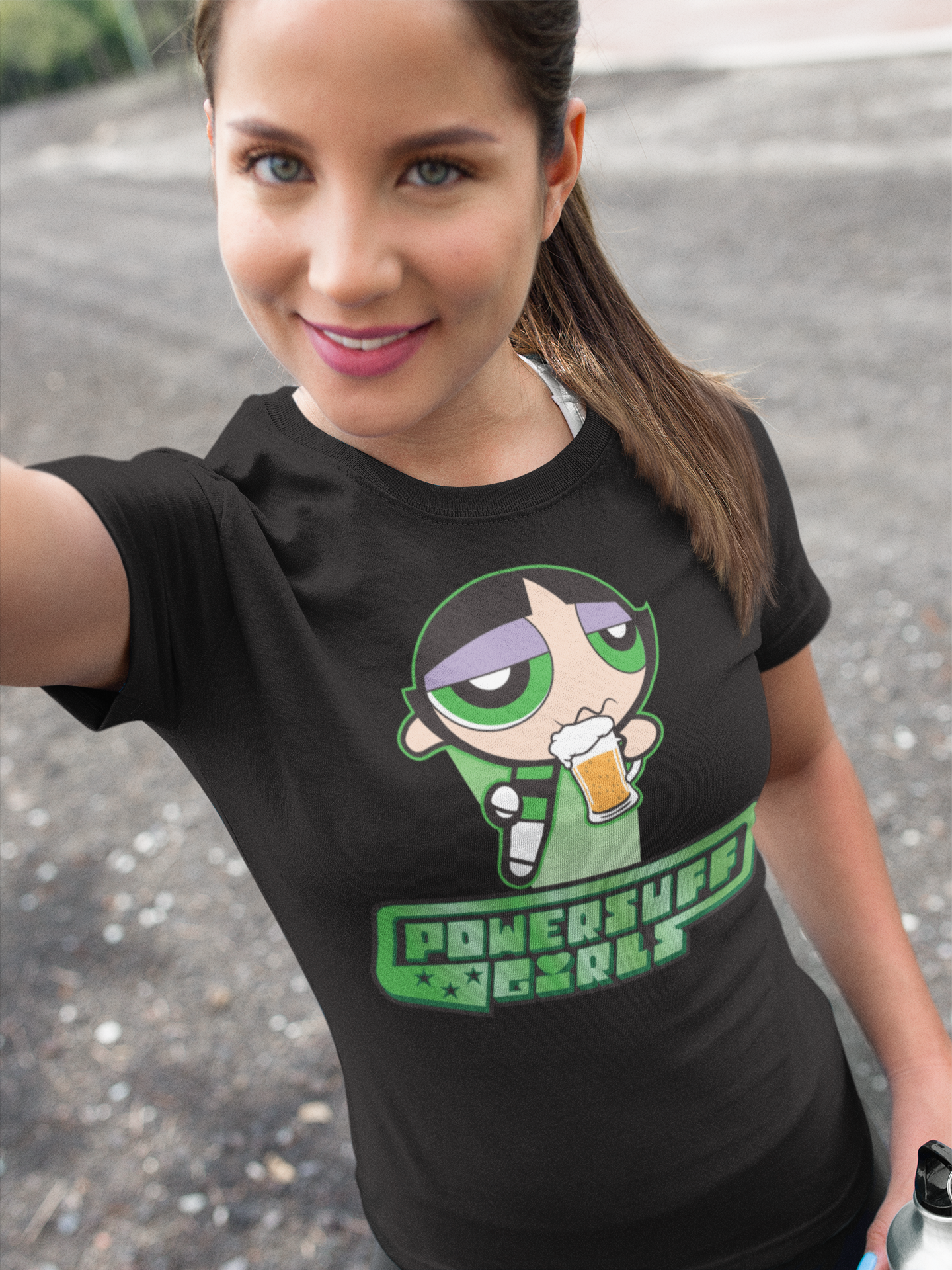 Buttercup Powersuff Powerpuff Girls - Damen Premium Bio T-Shirt Schwarz