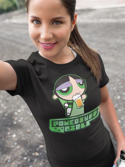 Buttercup Powersuff Powerpuff Girls - Damen Premium Bio T-Shirt Schwarz