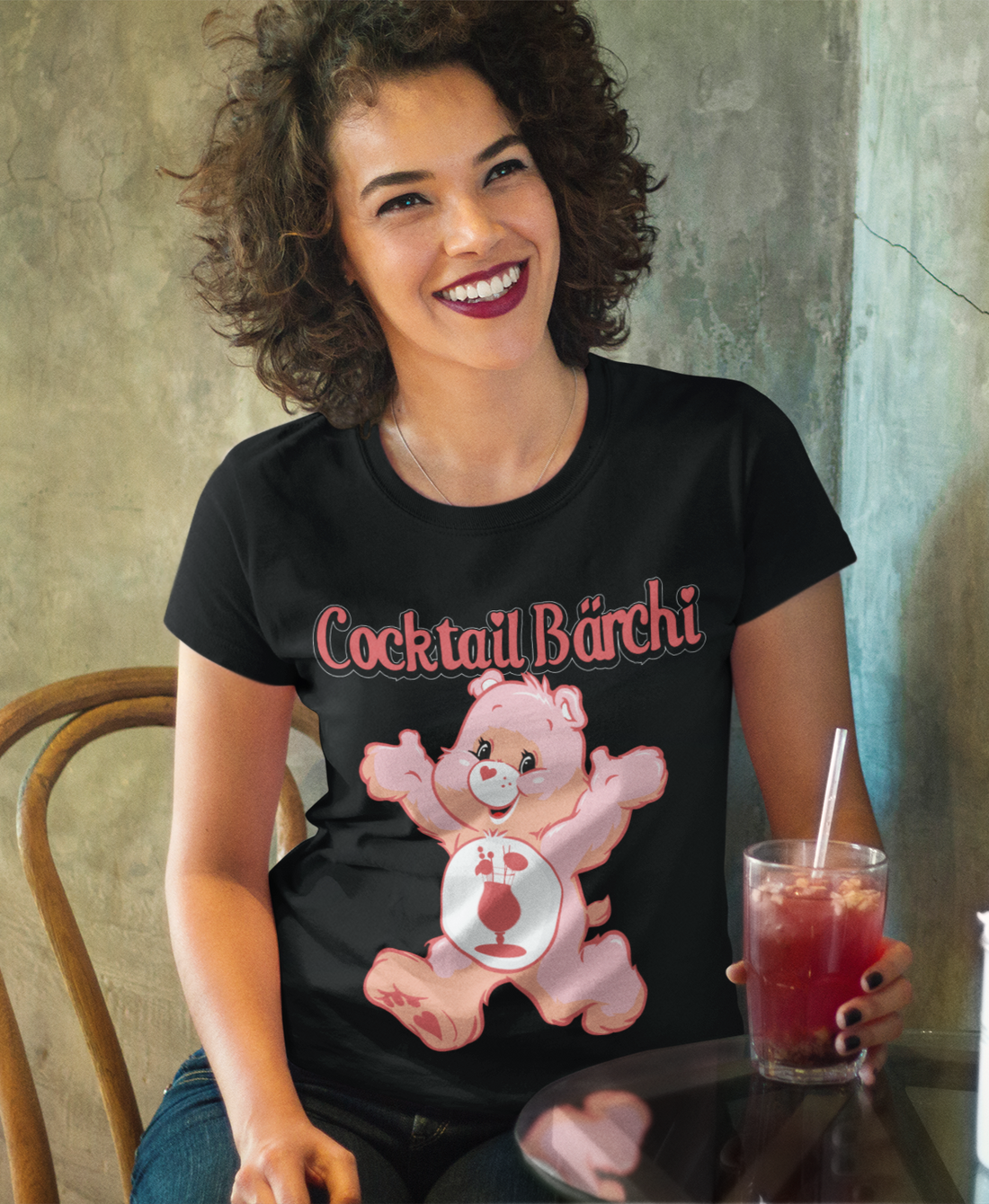 Cocktail Bärchi - Glücksbärchi - Damen Premium Bio T-Shirt