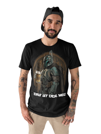 Das ist der Weg Mandalorian Herren Shirt mit Bierglas Model