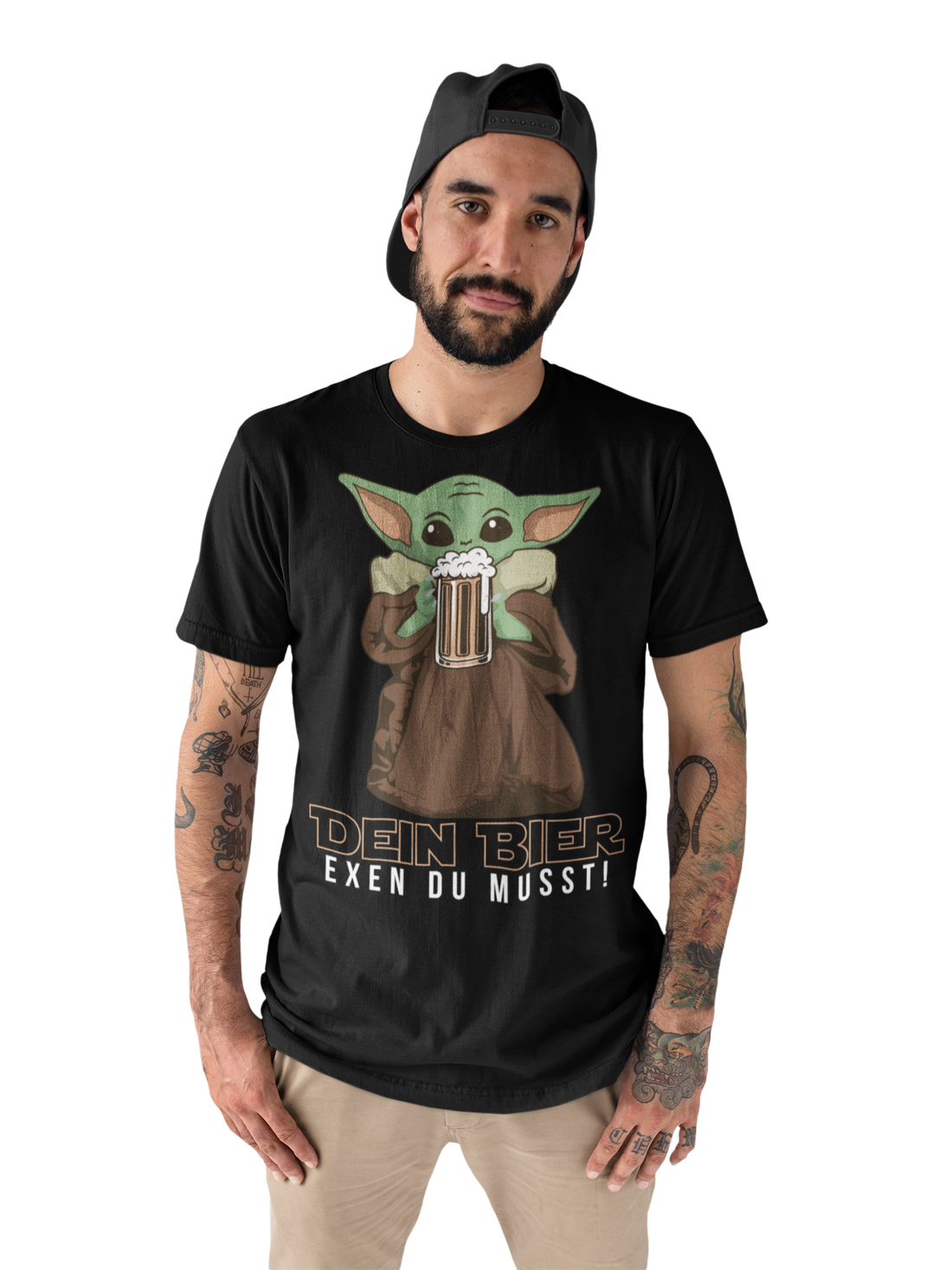 Dein Bier exen du musst Baby Yoda - Herren Shirt
