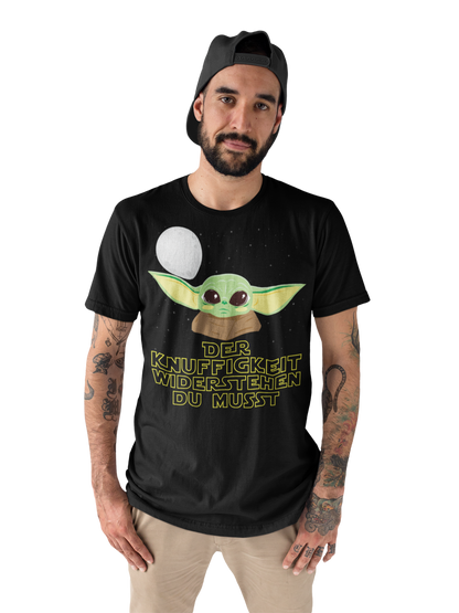 Der Knuffigkeit widerstehen du musst - Baby Yoda Grogu - Herren Shirt