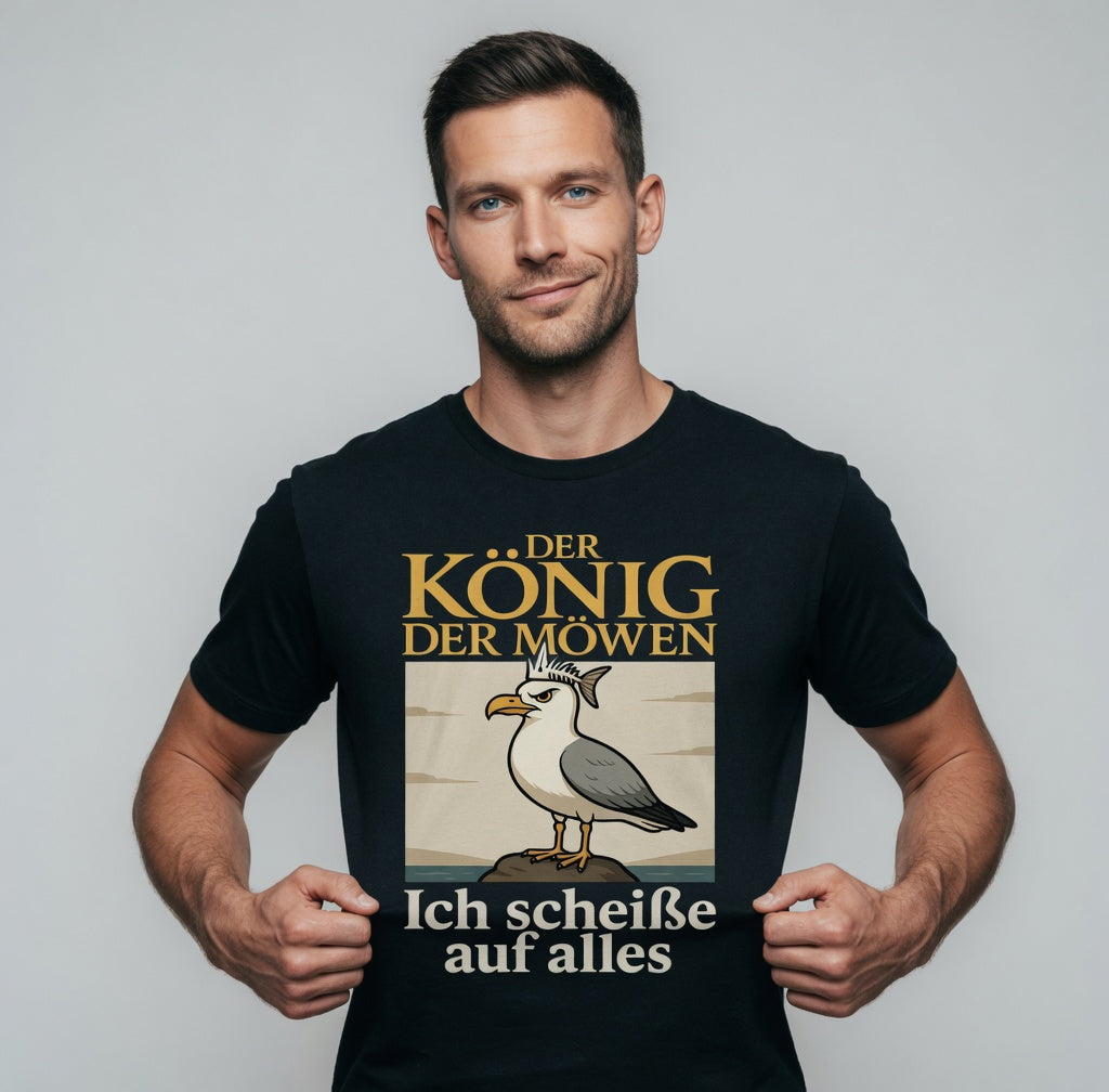 Der König der Möwen ich scheiße auf alles - Herren T-Shirt