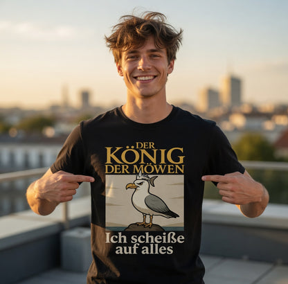 Der König der Möwen ich scheiße auf alles - Herren T-Shirt