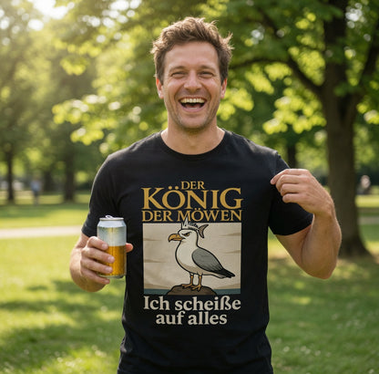 Der König der Möwen ich scheiße auf alles - Herren T-Shirt