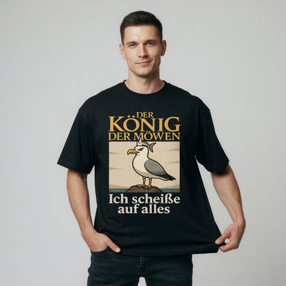 Der König der Möwen ich scheiße auf alles - Jack and Jones Oversize T-Shirt