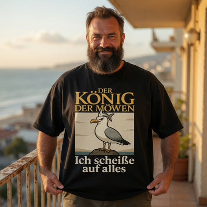 Der König der Möwen ich scheiße auf alles - Jack and Jones Oversize T-Shirt