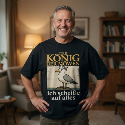 Der König der Möwen ich scheiße auf alles - Jack and Jones Oversize T-Shirt