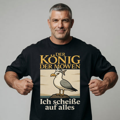 Der König der Möwen ich scheiße auf alles - Jack and Jones Oversize T-Shirt