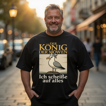 Der König der Möwen ich scheiße auf alles - Jack and Jones Oversize T-Shirt