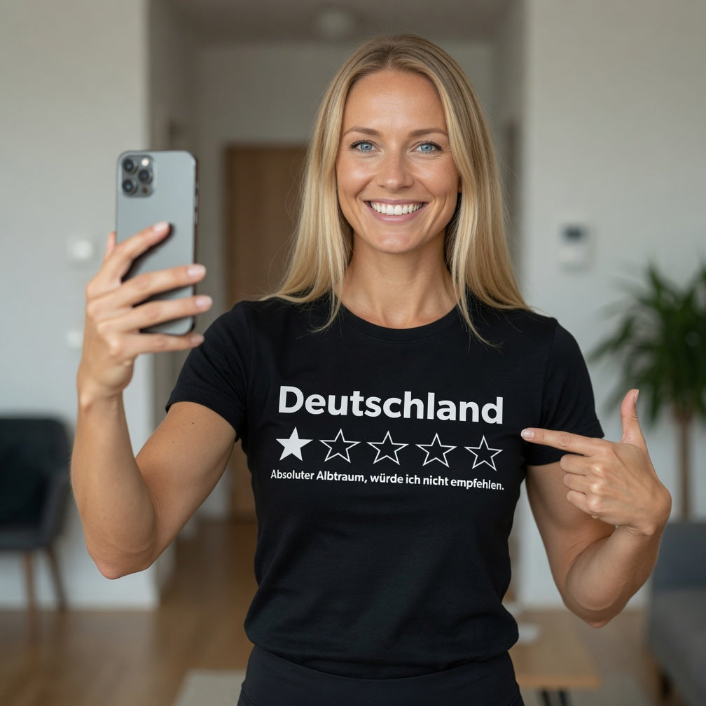 Deutschland 1 Stern absoluter Albtraum - Damen Premium Bio T-Shirt