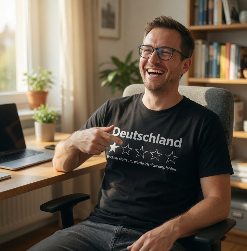 Deutschland 1 Stern absoluter Albtraum - Herren T-Shirt
