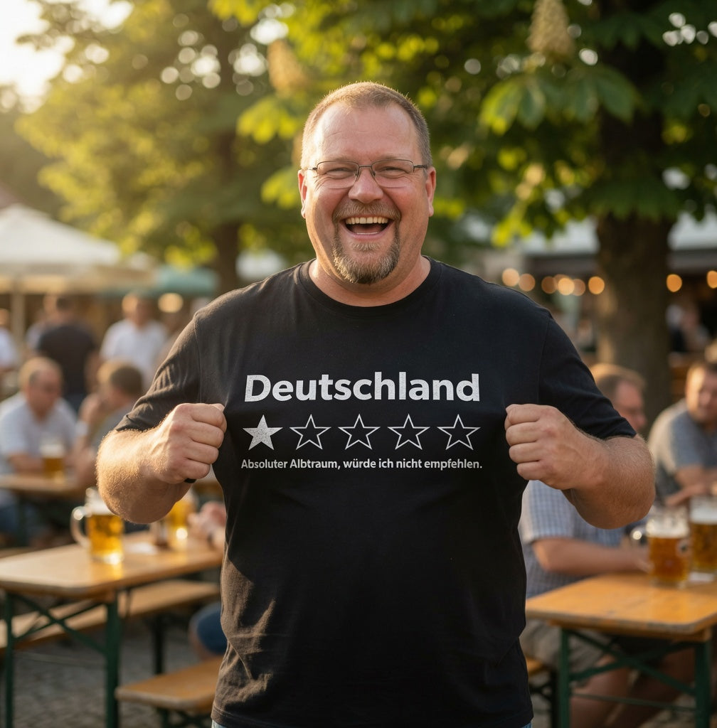 Deutschland 1 Stern absoluter Albtraum - Herren T-Shirt