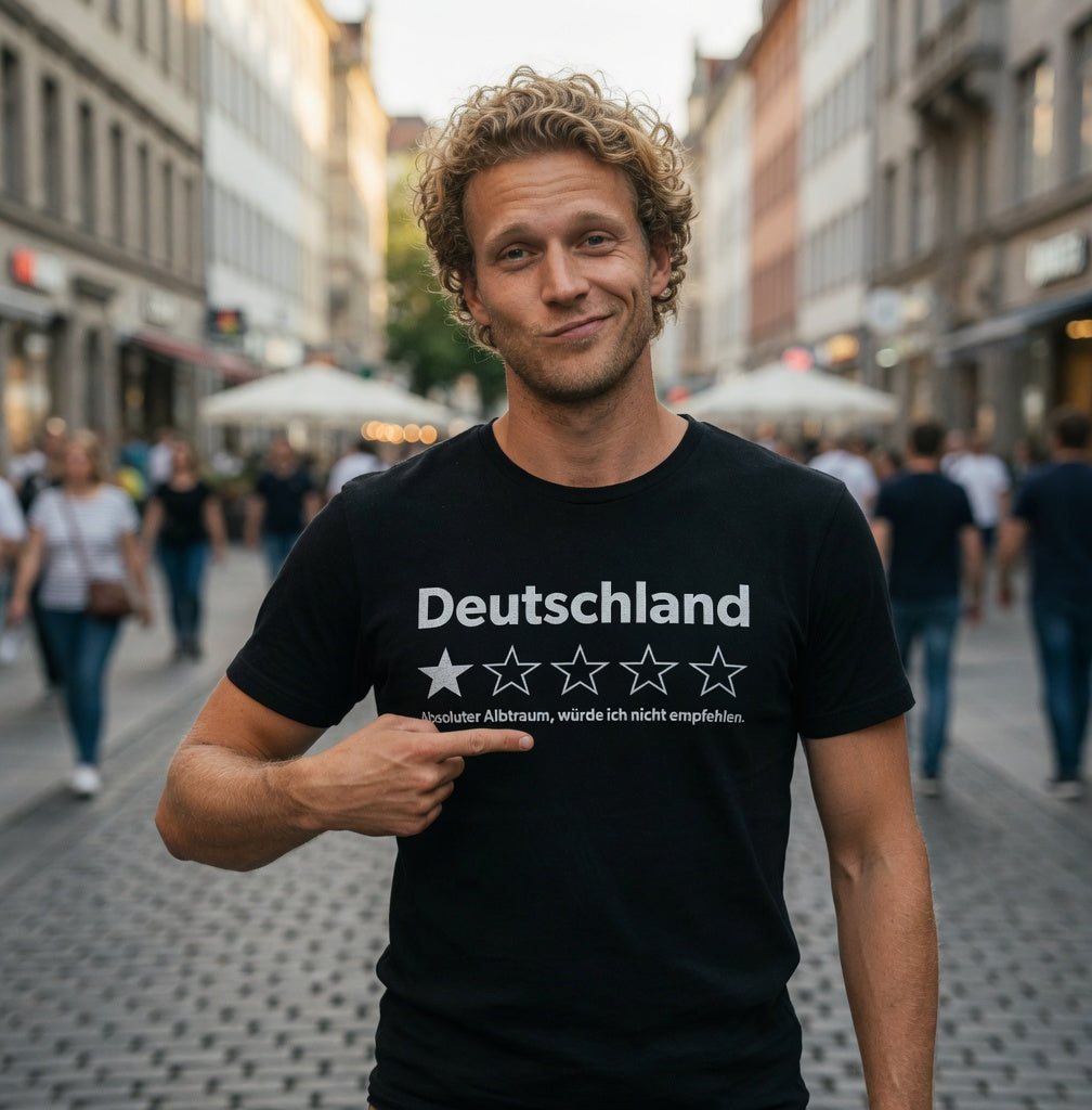 Deutschland 1 Stern absoluter Albtraum - Herren T-Shirt