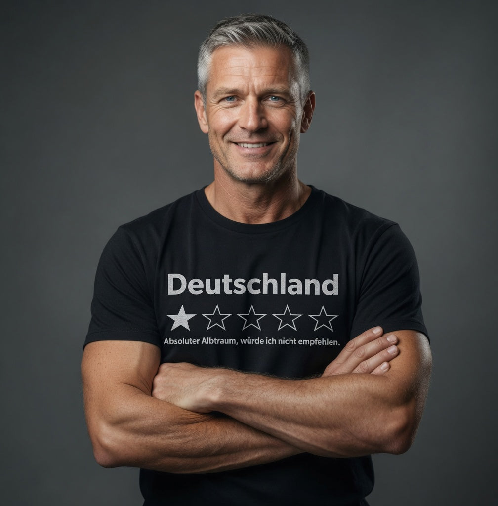 Deutschland 1 Stern absoluter Albtraum - Herren T-Shirt