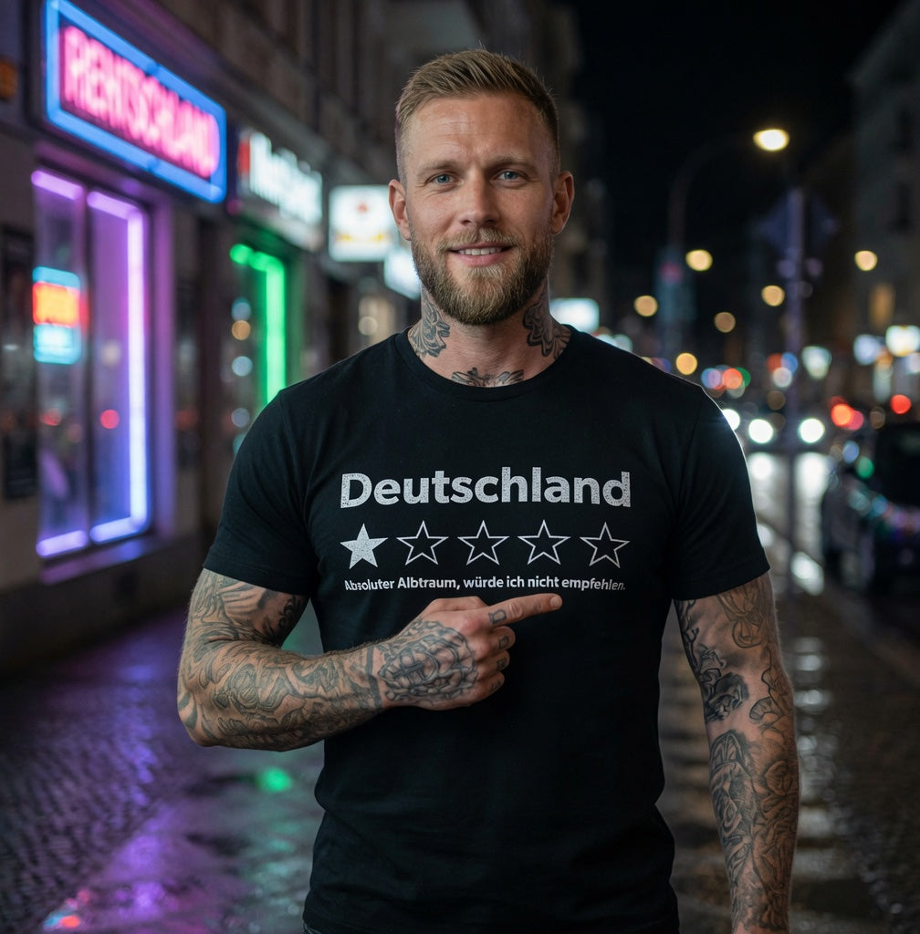 Deutschland 1 Stern absoluter Albtraum - Herren T-Shirt