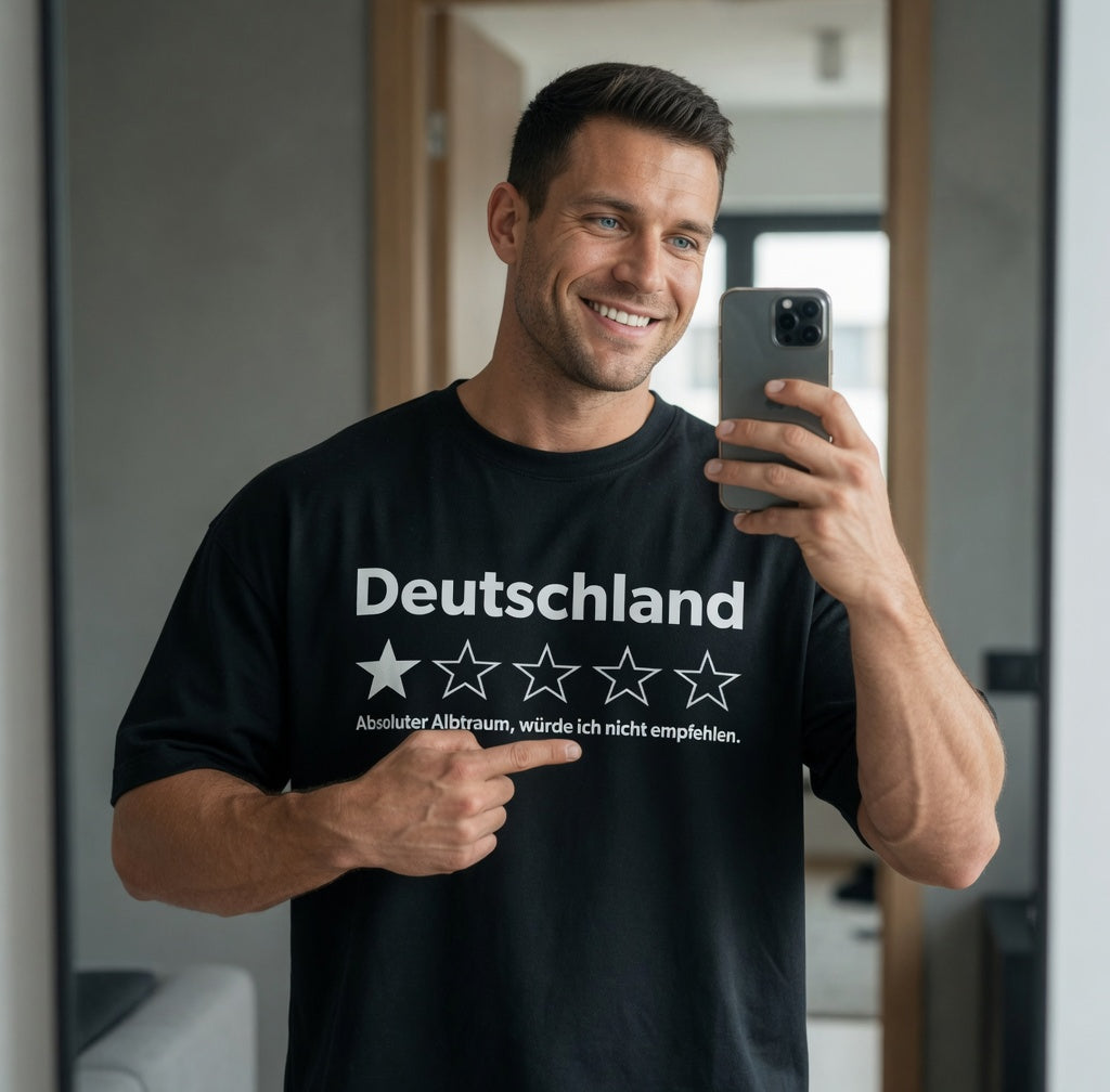 Deutschland 1 Stern absoluter Albtraum - Jack and Jones Oversize T-Shirt