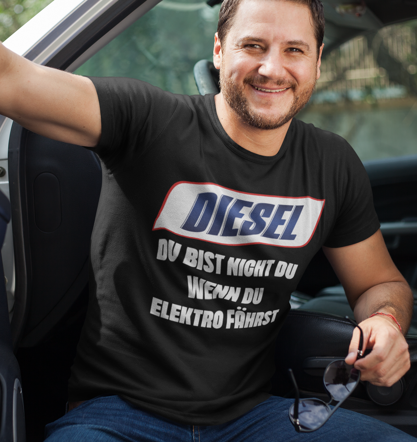 Diesel du bist nicht du wenn du Elektro fährst - Herren Premium Bio T-Shirt