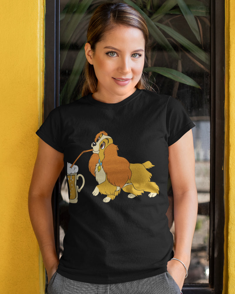Bier Hund Shirt Frauen – Funshirt mit Susi aus Susi und Strolch
