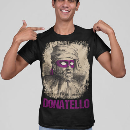 Donatello Mashup Shirt – Kunst trifft Ninja Turtle Retro Design für Herren