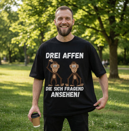 Drei Affen die sich fragend ansehen! - Jack and Jones Oversize T-Shirt