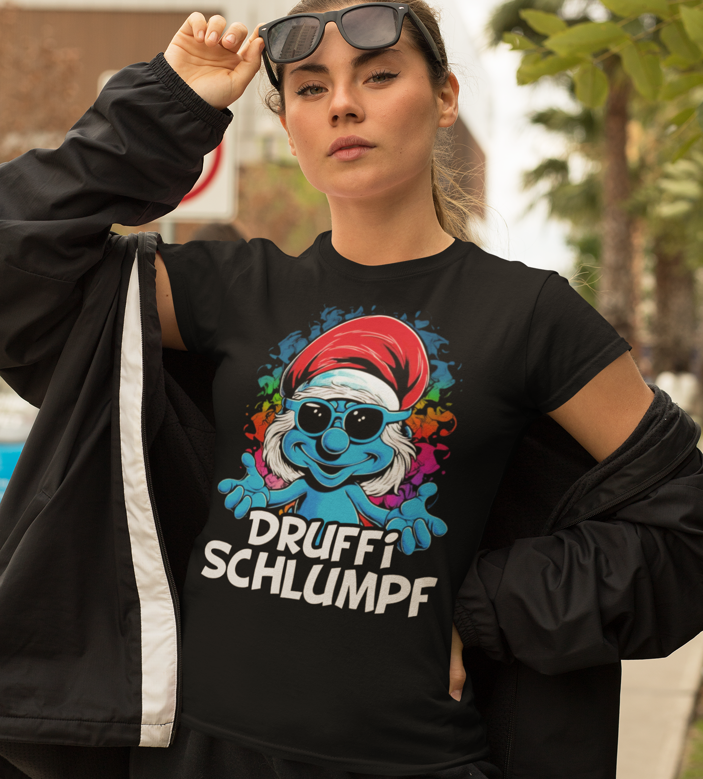 Druffi Schlumpf Grafik - Damenshirt