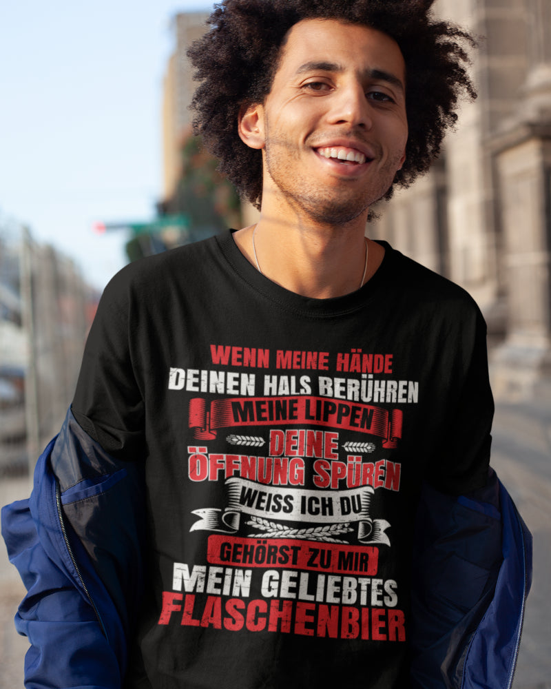 Flaschenbier Shirt für Männer – Mein geliebtes Bier mit zweideutigem Spruch