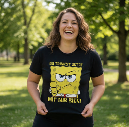 Du trinkst jetzt mit mir Bier - Damen Premium Bio T-Shirt