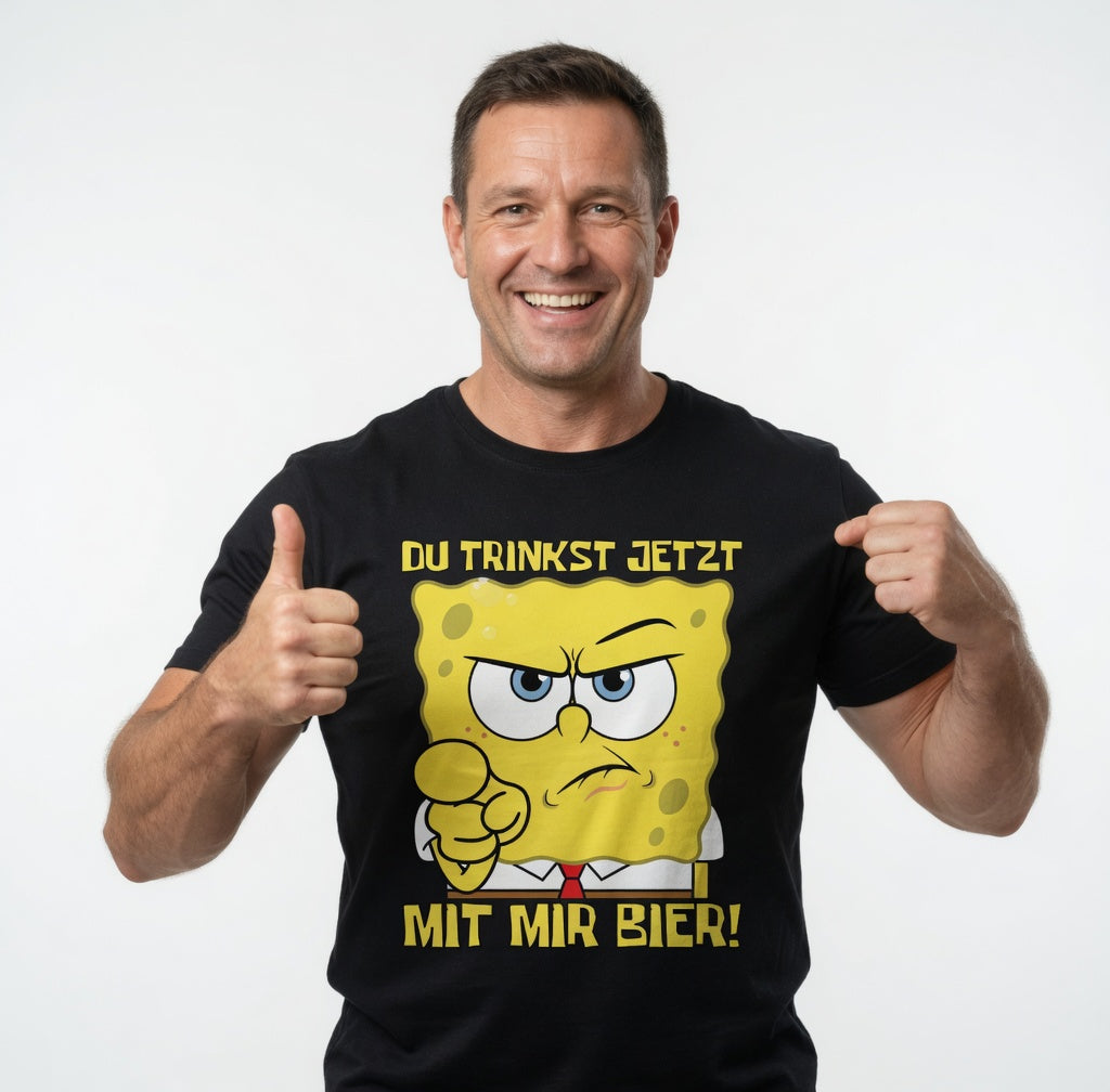Du trinkst jetzt mit mir Bier - Herren T-Shirt