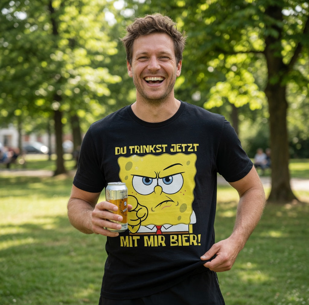 Du trinkst jetzt mit mir Bier - Herren T-Shirt