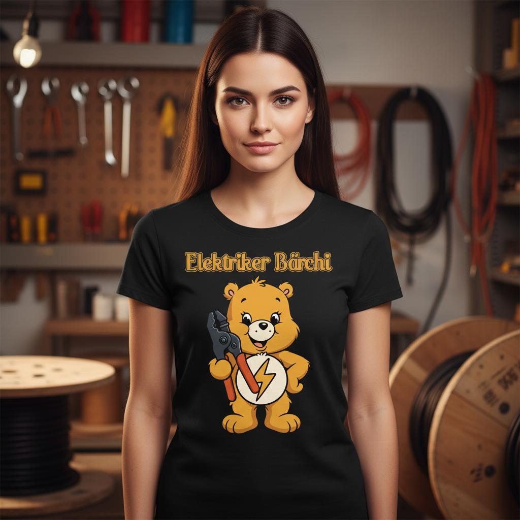 Elektriker Bärchi - Glücksbärchi - Damen Premium Bio T-Shirt