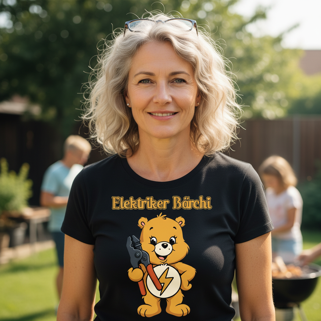 Elektriker Bärchi - Glücksbärchi - Damen Premium Bio T-Shirt