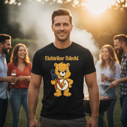 Elektriker Bärchi - Glücksbärchi - Herren T-Shirt
