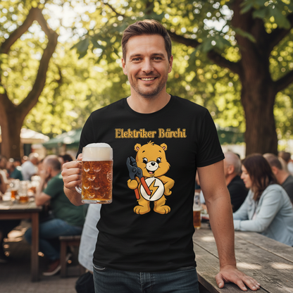 Elektriker Bärchi - Glücksbärchi - Herren T-Shirt