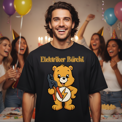 Elektriker Bärchi - Glücksbärchi - Jack and Jones Oversize T-Shirt